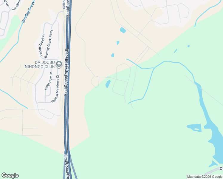 map of restaurants, bars, coffee shops, grocery stores, and more near Unnamed Road in Green Cove Springs