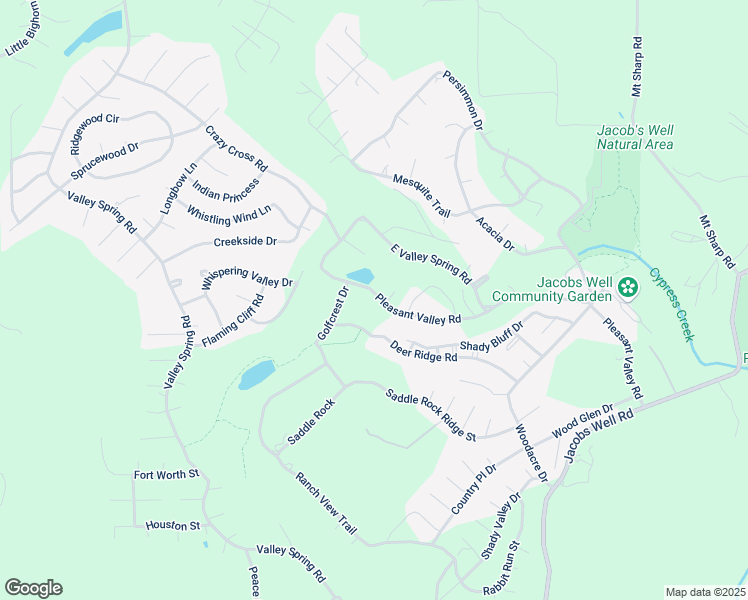 map of restaurants, bars, coffee shops, grocery stores, and more near 235 Pleasant Valley Road in Wimberley