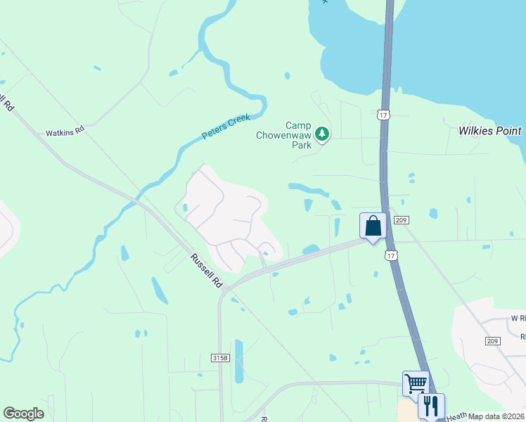 map of restaurants, bars, coffee shops, grocery stores, and more near 3256 Cypress Walk Place in Green Cove Springs