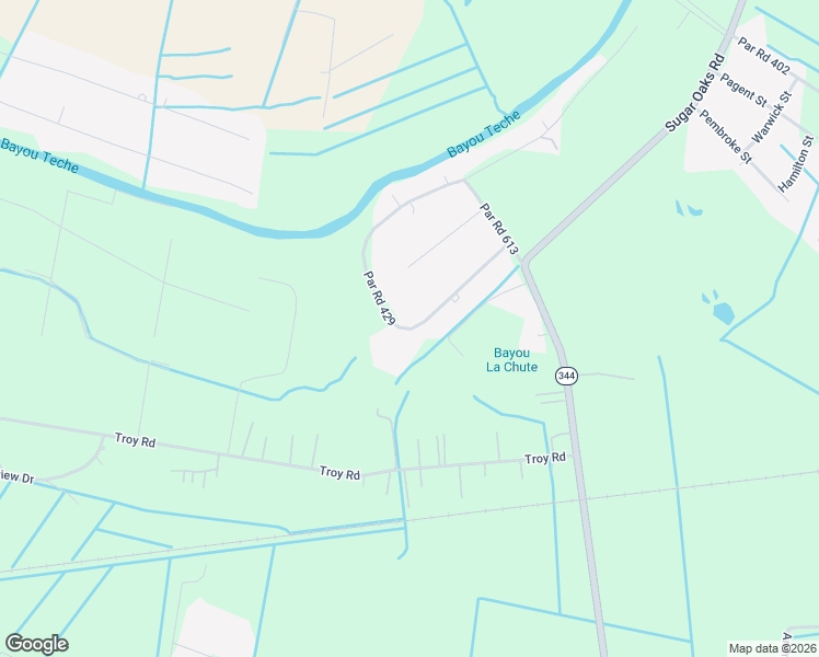 map of restaurants, bars, coffee shops, grocery stores, and more near 1947 Blue Haven Drive in New Iberia