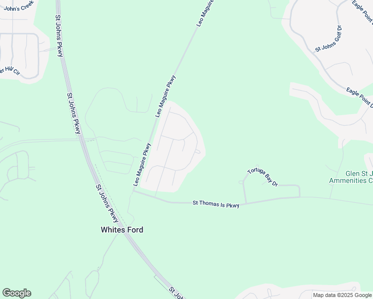 map of restaurants, bars, coffee shops, grocery stores, and more near 49 Long Point Way in Saint Augustine