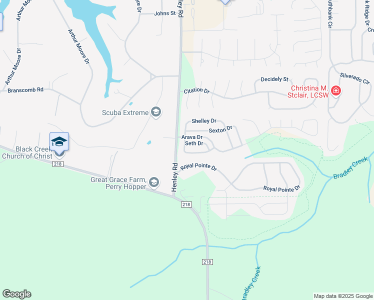 map of restaurants, bars, coffee shops, grocery stores, and more near 3445 Shelley Drive in Green Cove Springs