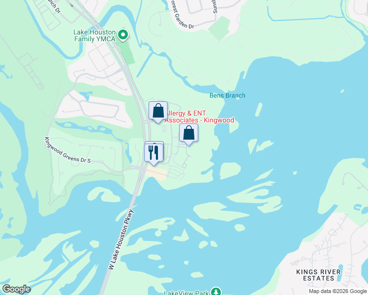 map of restaurants, bars, coffee shops, grocery stores, and more near 4630 Magnolia Cove Drive in Houston