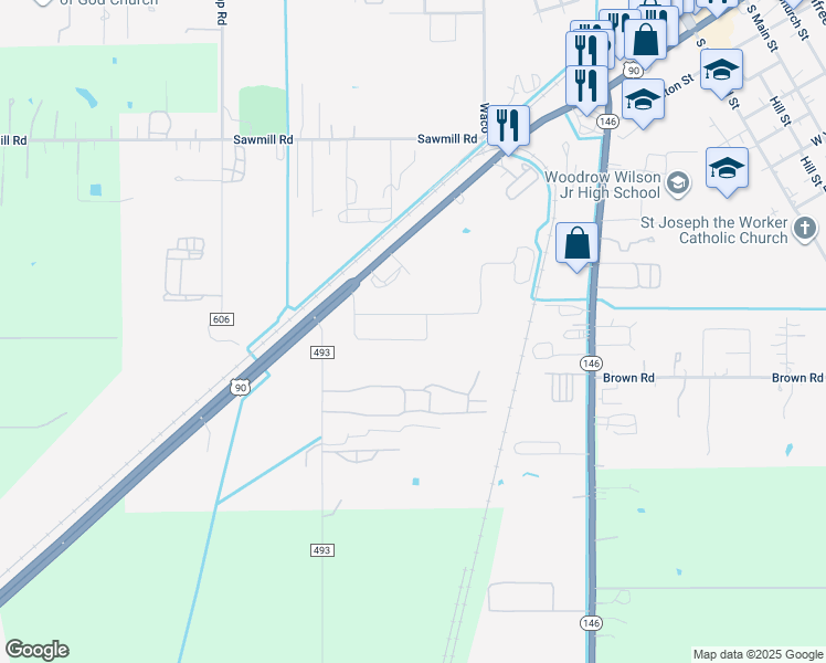 map of restaurants, bars, coffee shops, grocery stores, and more near 111 Sunset Heights Avenue in Dayton