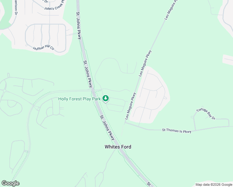 map of restaurants, bars, coffee shops, grocery stores, and more near Holly Forest Drive in St. Augustine