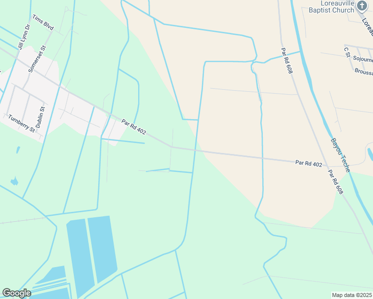 map of restaurants, bars, coffee shops, grocery stores, and more near Vida Shaw Road in New Iberia