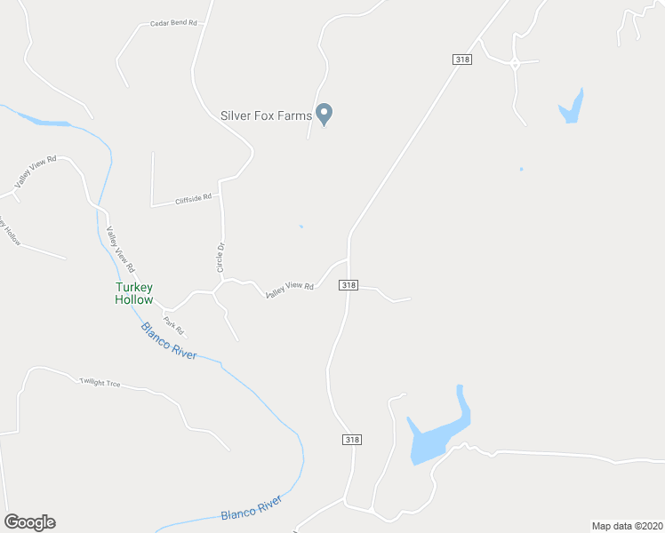 map of restaurants, bars, coffee shops, grocery stores, and more near 108 Valley View Road in Wimberley