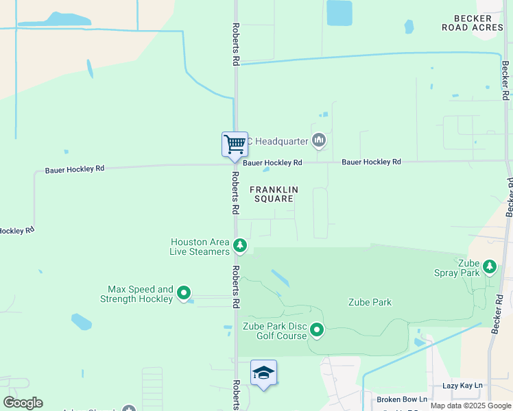 map of restaurants, bars, coffee shops, grocery stores, and more near 24940 Saint Lucia in Hockley
