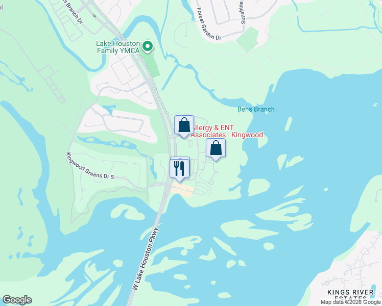 map of restaurants, bars, coffee shops, grocery stores, and more near 4855 Magnolia Cove Drive in Houston