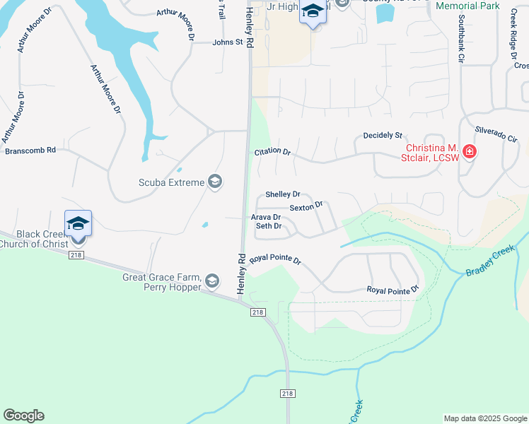 map of restaurants, bars, coffee shops, grocery stores, and more near 3287 Sexton Drive in Green Cove Springs