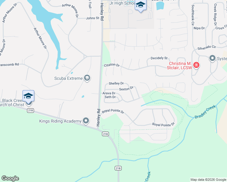 map of restaurants, bars, coffee shops, grocery stores, and more near 3068 Seth Drive in Green Cove Springs