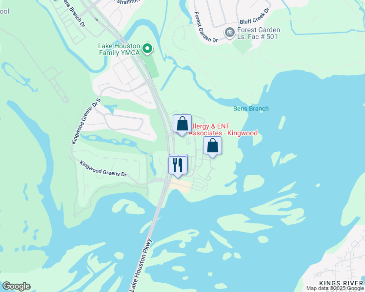 map of restaurants, bars, coffee shops, grocery stores, and more near 4855 Magnolia Cove Drive in Houston