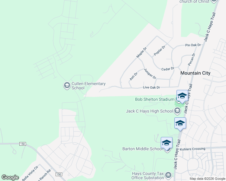 map of restaurants, bars, coffee shops, grocery stores, and more near 333 Live Oak Drive in Mountain City