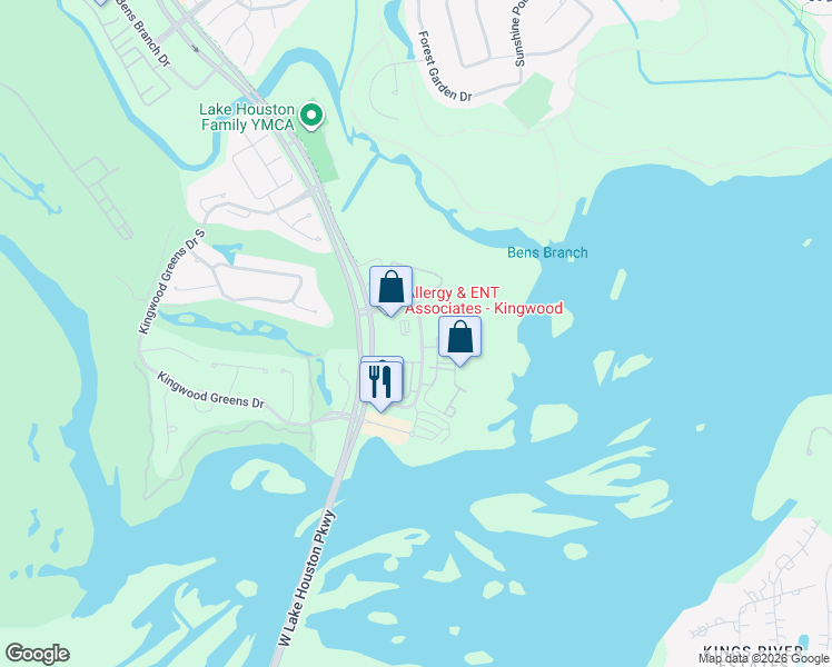 map of restaurants, bars, coffee shops, grocery stores, and more near 4885 Magnolia Cove Drive in Houston