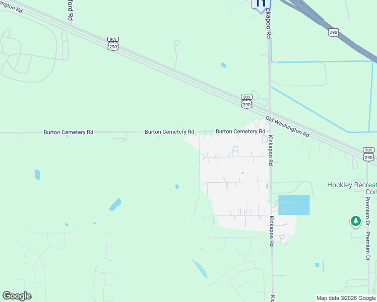 map of restaurants, bars, coffee shops, grocery stores, and more near 29315 Pueblo Drive in Waller