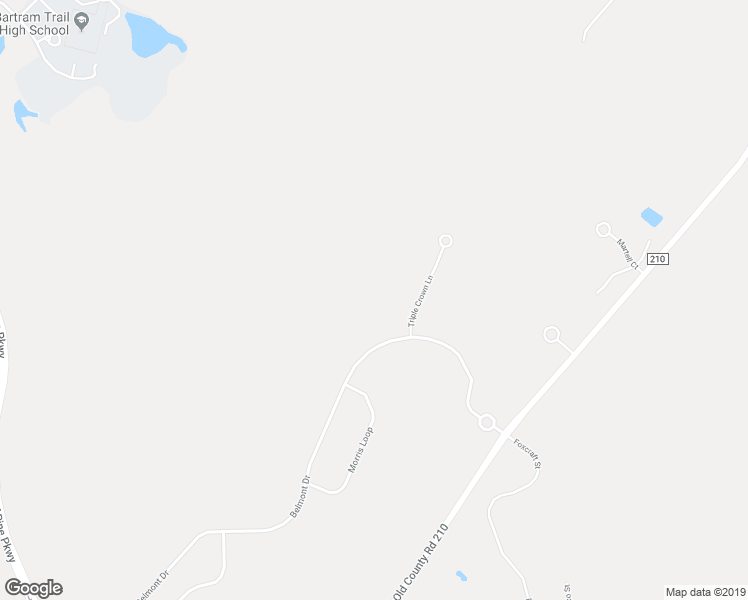 map of restaurants, bars, coffee shops, grocery stores, and more near 401 Triple Crown Lane in Jacksonville