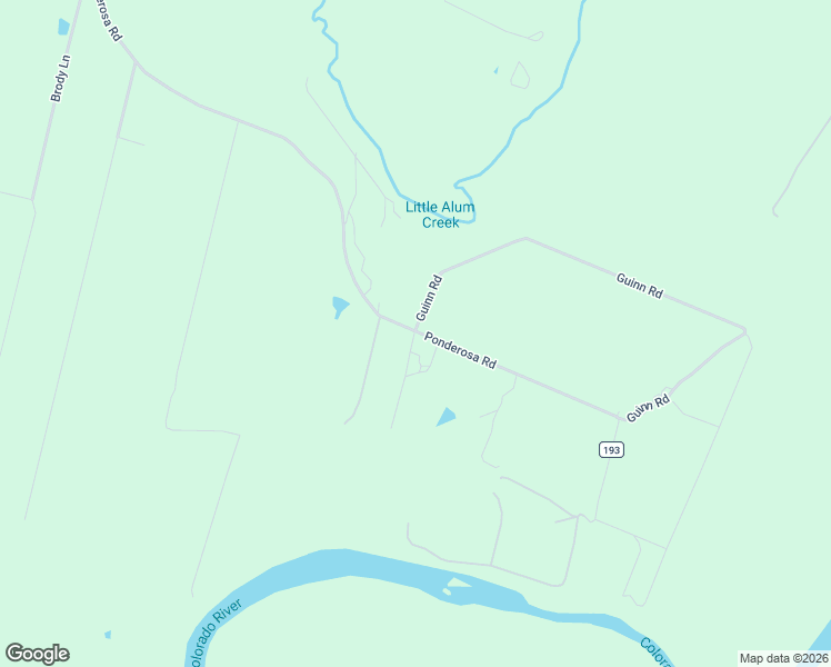 map of restaurants, bars, coffee shops, grocery stores, and more near 675 Ponderosa Road in Bastrop