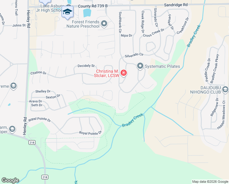 map of restaurants, bars, coffee shops, grocery stores, and more near 2100 Gentlewinds Drive in Green Cove Springs