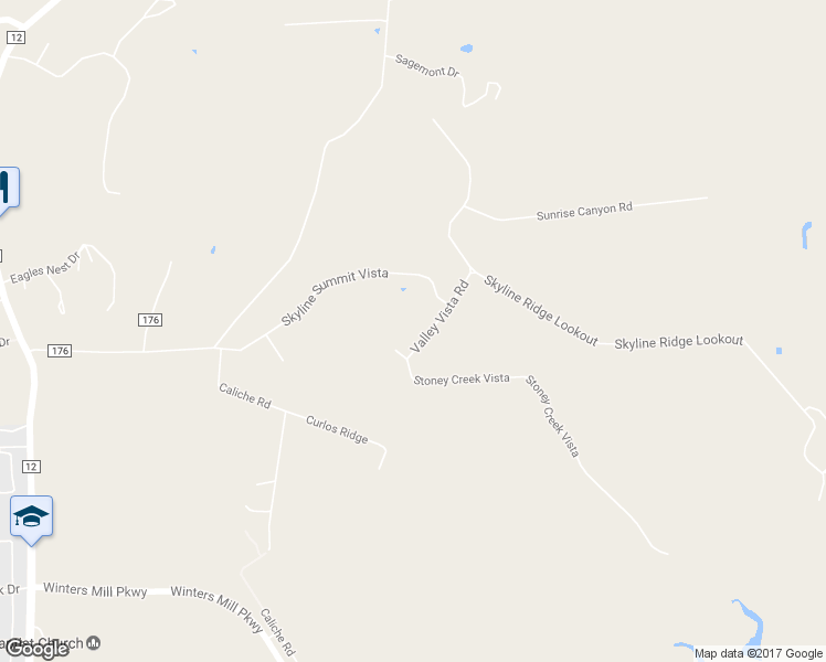 map of restaurants, bars, coffee shops, grocery stores, and more near 101 Valley Vista Road in Wimberley