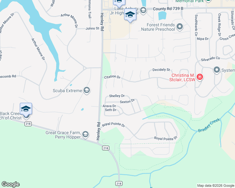 map of restaurants, bars, coffee shops, grocery stores, and more near 3360 Shelley Drive in Green Cove Springs