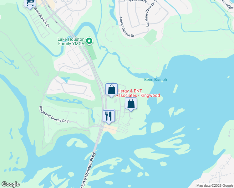 map of restaurants, bars, coffee shops, grocery stores, and more near 4927 Magnolia Cove Drive in Houston