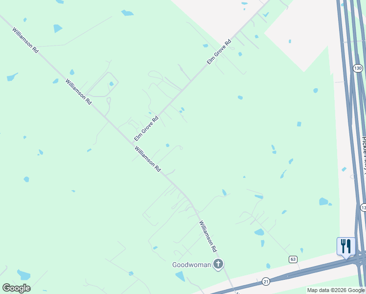 map of restaurants, bars, coffee shops, grocery stores, and more near 8804 Williamson Road in Niederwald