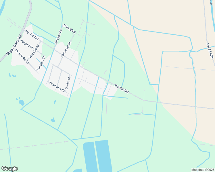 map of restaurants, bars, coffee shops, grocery stores, and more near 2608 Scott Street in New Iberia