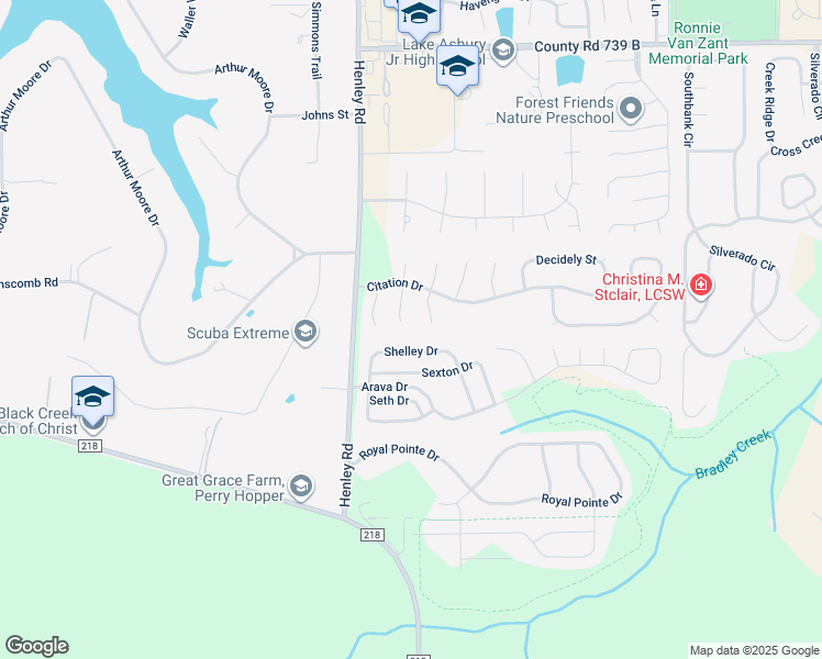 map of restaurants, bars, coffee shops, grocery stores, and more near 2945 Whirlaway Court in Green Cove Springs