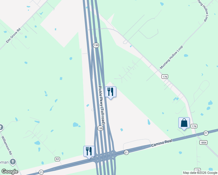 map of restaurants, bars, coffee shops, grocery stores, and more near 10800 U.S. 183 in Buda