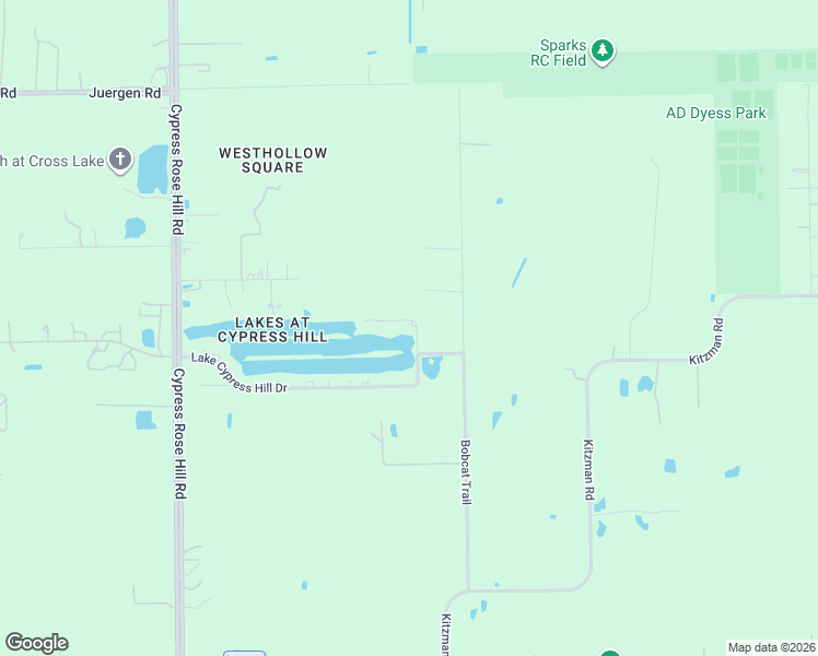 map of restaurants, bars, coffee shops, grocery stores, and more near 17511 Rose Down Circle in Harris County