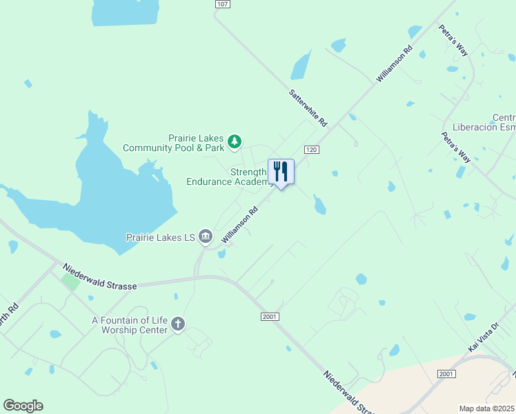 map of restaurants, bars, coffee shops, grocery stores, and more near 303 Williamson Road in Niederwald