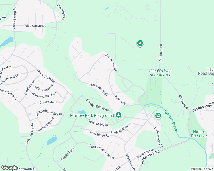 map of restaurants, bars, coffee shops, grocery stores, and more near 56 Acacia Drive in Wimberley