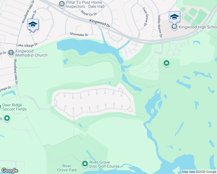 map of restaurants, bars, coffee shops, grocery stores, and more near 3311 North Cotswold Manor Drive in Houston
