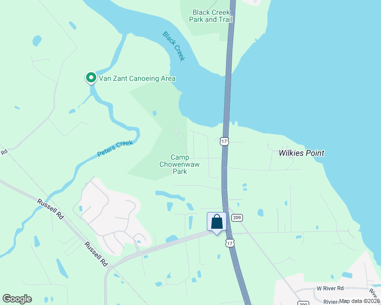 map of restaurants, bars, coffee shops, grocery stores, and more near 1517 Ball Road in Green Cove Springs