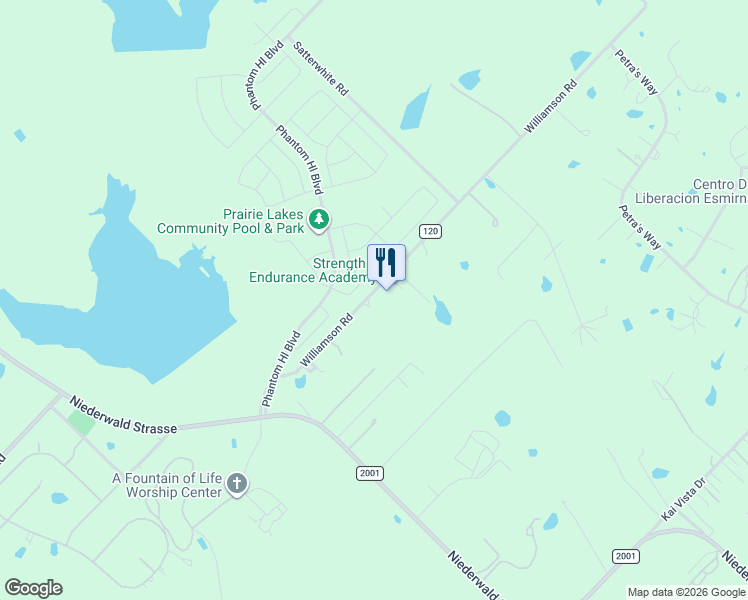 map of restaurants, bars, coffee shops, grocery stores, and more near 350 Williamson Road in Kyle