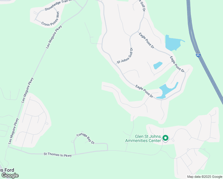 map of restaurants, bars, coffee shops, grocery stores, and more near 2041 Glenfield Crossing Court in Saint Augustine