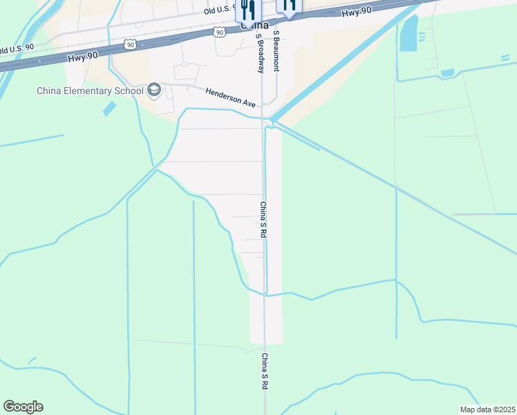 map of restaurants, bars, coffee shops, grocery stores, and more near 723 China South Road in China