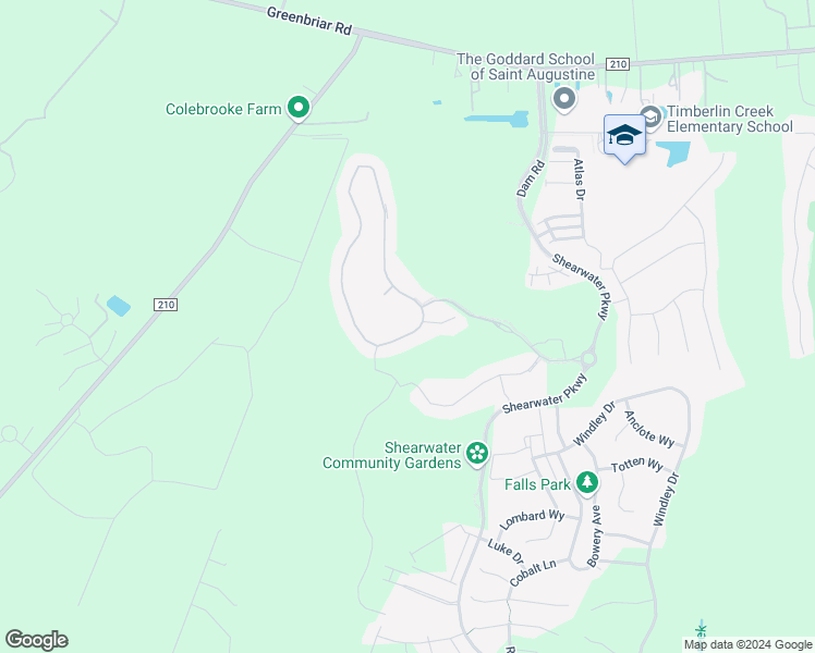 map of restaurants, bars, coffee shops, grocery stores, and more near 88 Glenneyre Circle in St. Augustine