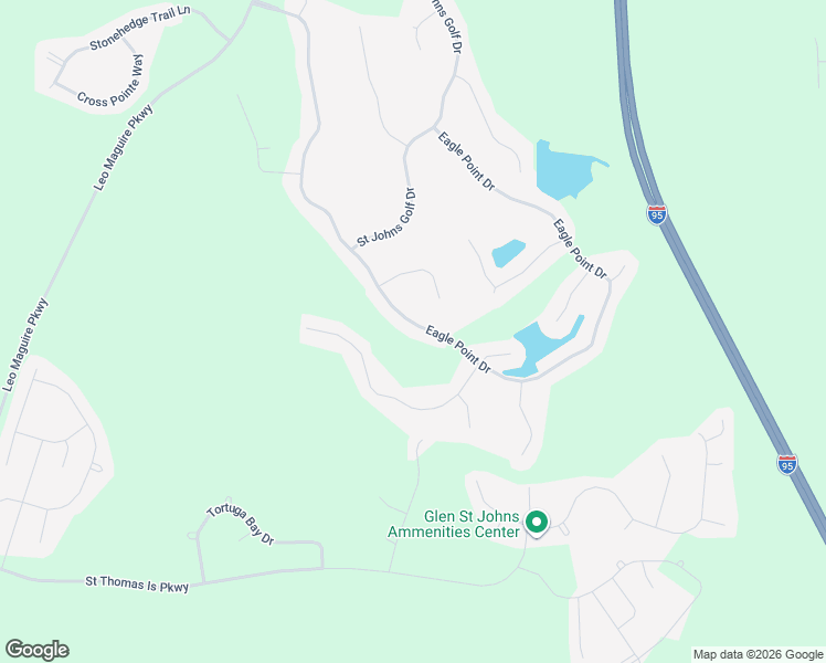 map of restaurants, bars, coffee shops, grocery stores, and more near 923 Eagle Point Drive in St. Augustine