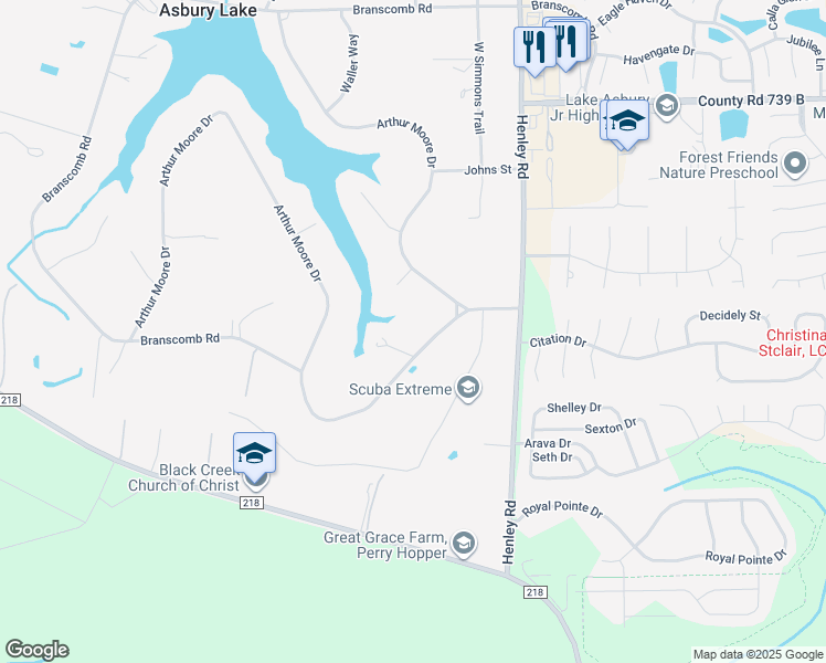 map of restaurants, bars, coffee shops, grocery stores, and more near 433 Arthur Moore Drive in Green Cove Springs
