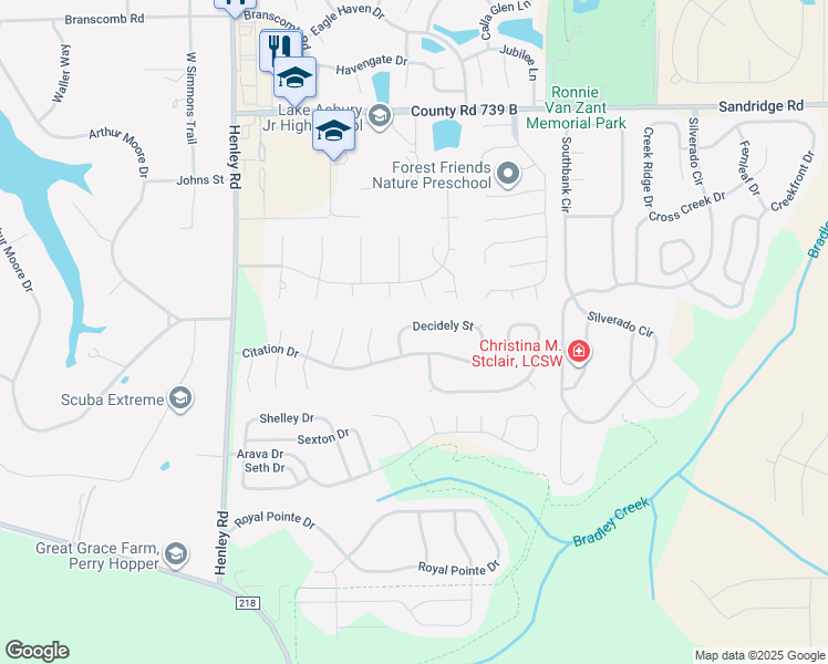 map of restaurants, bars, coffee shops, grocery stores, and more near 2927 Decidely Street in Green Cove Springs
