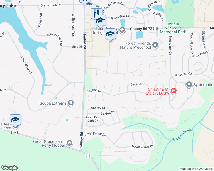 map of restaurants, bars, coffee shops, grocery stores, and more near 2831 Affirmed Court in Green Cove Springs