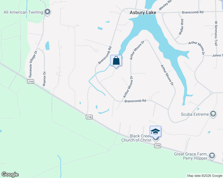 map of restaurants, bars, coffee shops, grocery stores, and more near 738 Branscomb Road in Green Cove Springs