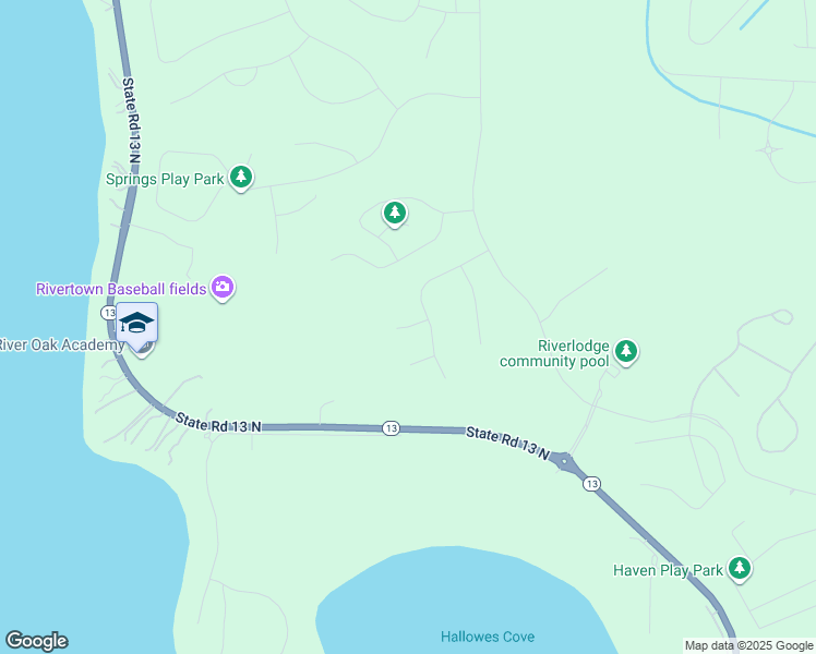 map of restaurants, bars, coffee shops, grocery stores, and more near White Grass Ct in St. Johns County
