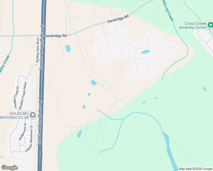 map of restaurants, bars, coffee shops, grocery stores, and more near Feed Mill Road in Green Cove Springs