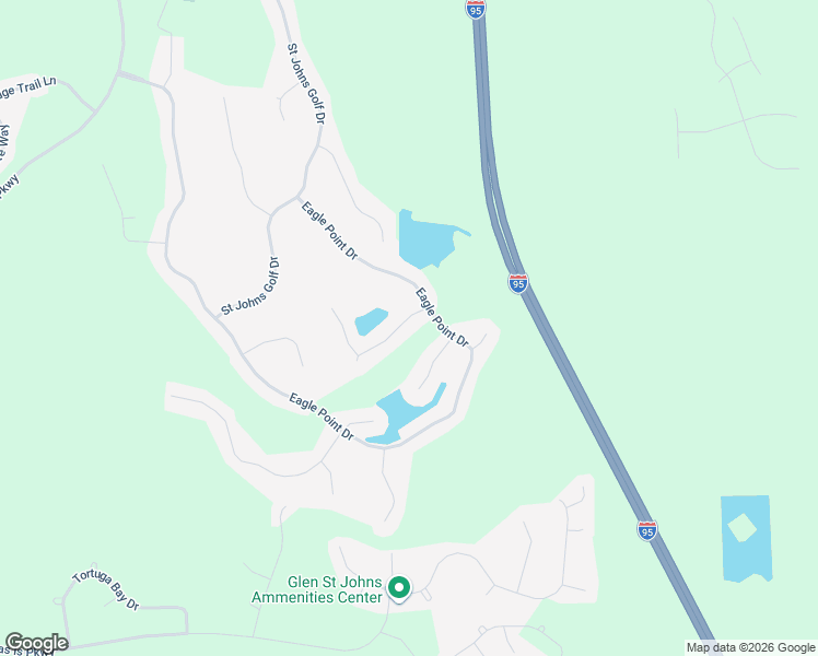 map of restaurants, bars, coffee shops, grocery stores, and more near 1805 Forest Glen Way in St. Augustine