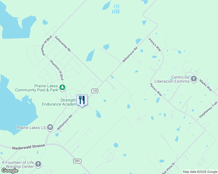 map of restaurants, bars, coffee shops, grocery stores, and more near 800 Williamson Road in Kyle