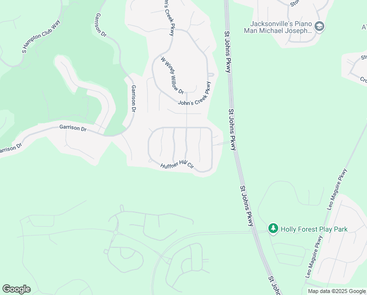 map of restaurants, bars, coffee shops, grocery stores, and more near 232 South Field Crest Drive in St. Augustine