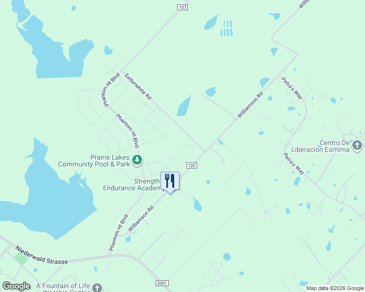 map of restaurants, bars, coffee shops, grocery stores, and more near 5195 Satterwhite Road in Kyle
