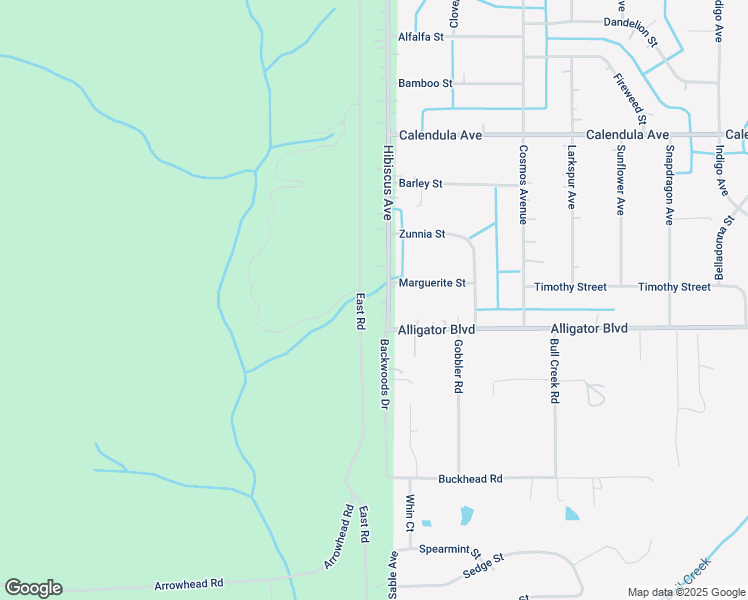 map of restaurants, bars, coffee shops, grocery stores, and more near 2570 Hibiscus Avenue in Middleburg